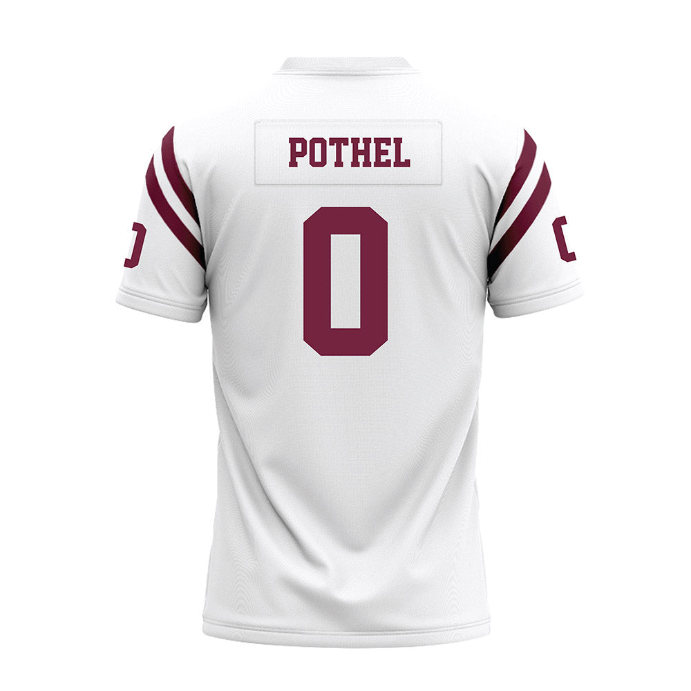 Fordham - NCAA Football : Krystian Pothel - White Football Jersey-1