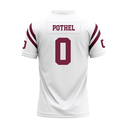 Fordham - NCAA Football : Krystian Pothel - White Football Jersey-1