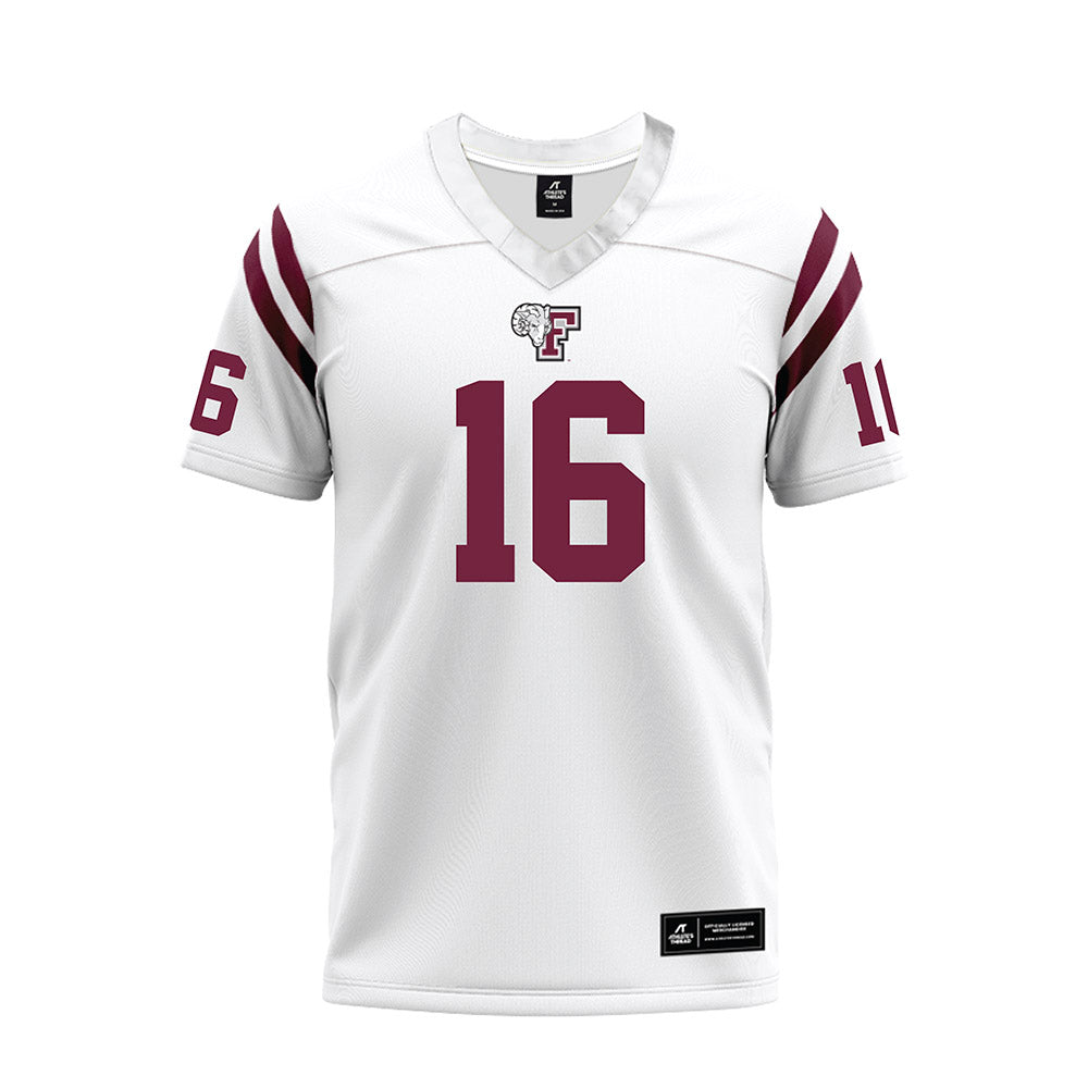 Fordham - NCAA Football : Michael Doctor - White Football Jersey-0