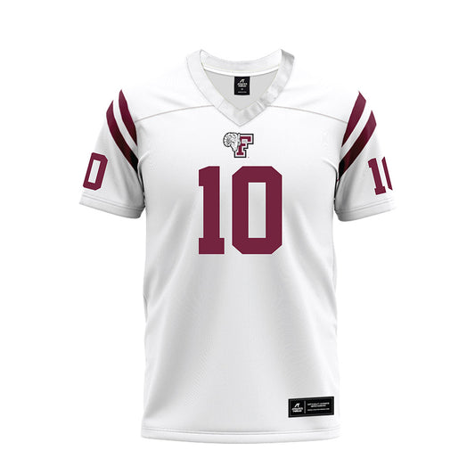 Fordham - NCAA Football : Jovan George - White Football Jersey-0