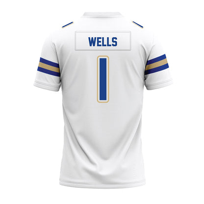 Tulsa - NCAA Football : David Wells - White Premium Football Jersey-1