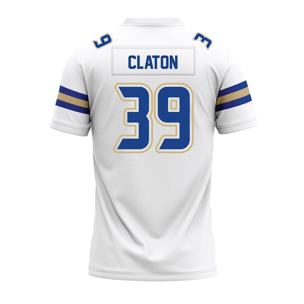 Tulsa - NCAA Football : Zach Claton - White Premium Football Jersey-1