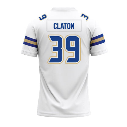 Tulsa - NCAA Football : Zach Claton - White Premium Football Jersey-1