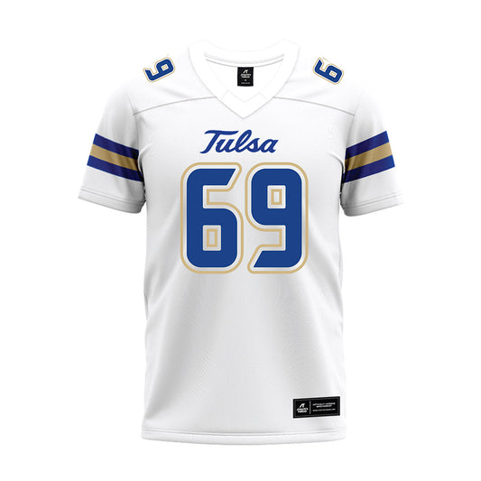 Tulsa - NCAA Football : Ryley Kester - White Premium Football Jersey-0
