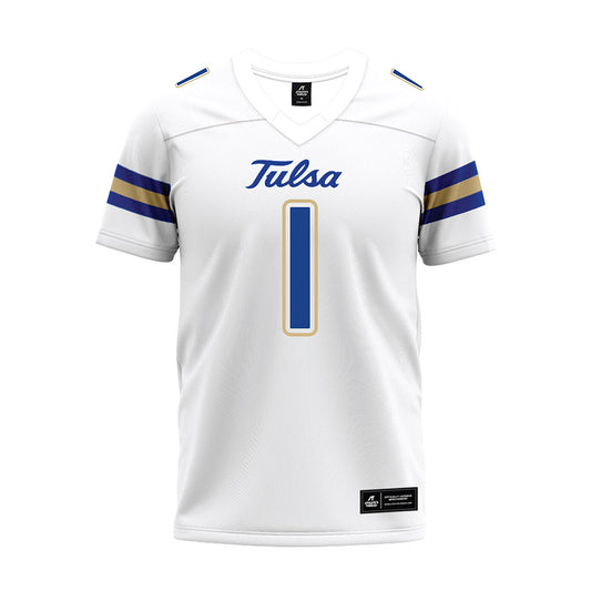 Tulsa - NCAA Football : Zach Williams - White Premium Football Jersey-0