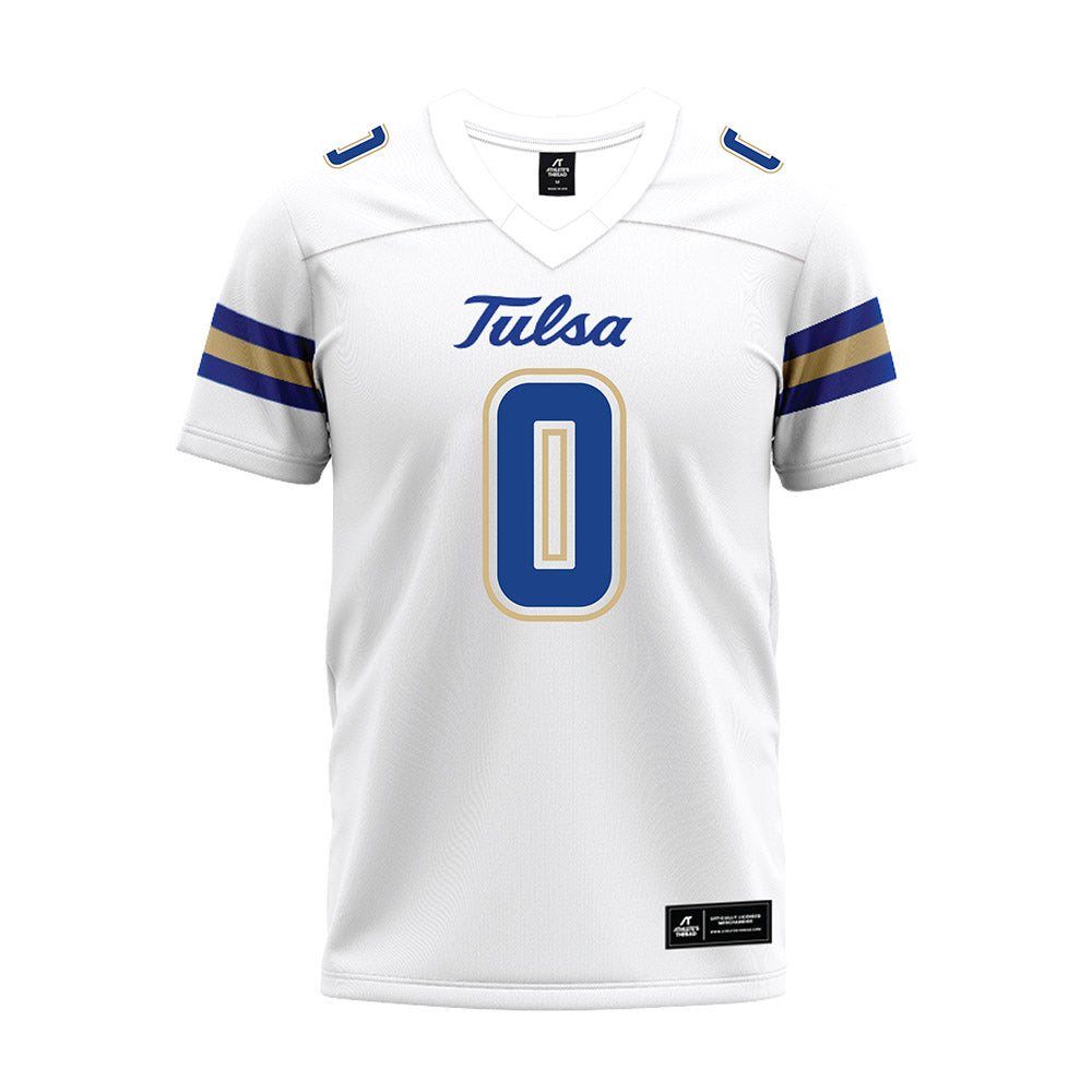 Tulsa - NCAA Football : Donnell Gee Jr - White Premium Football Jersey-0