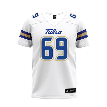 Tulsa - NCAA Football : Ryley Kester - White Premium Football Jersey-0