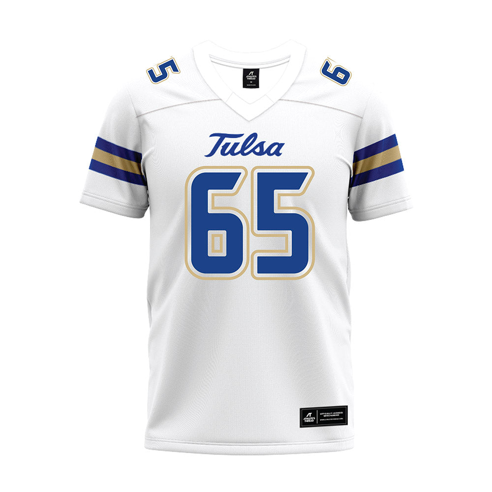 Tulsa - NCAA Football : Nick Anciaux - White Premium Football Jersey-0