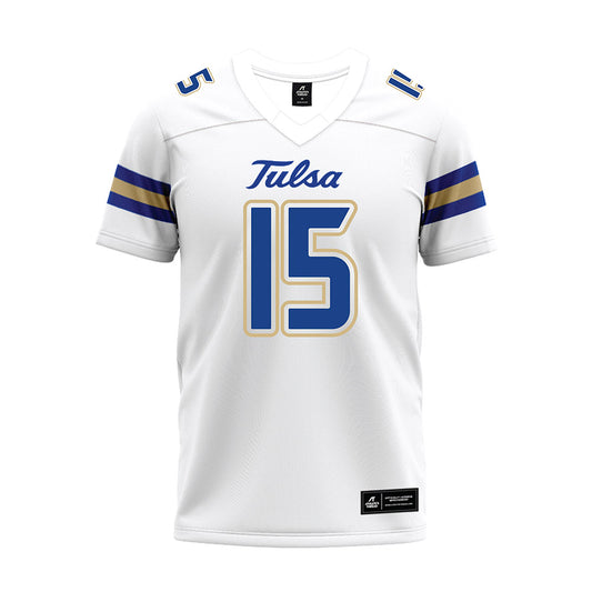 Tulsa - NCAA Football : Thomas Davis - White Premium Football Jersey-0