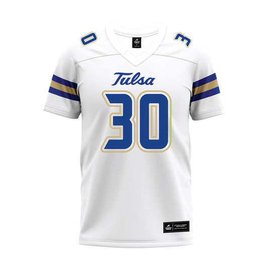 Tulsa - NCAA Football : Maruio White - White Premium Football Jersey-0