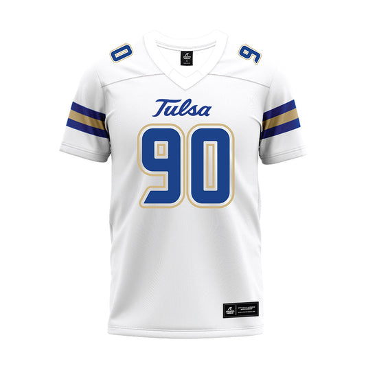 Tulsa - NCAA Football : Jayden Madkins - White Premium Football Jersey-0