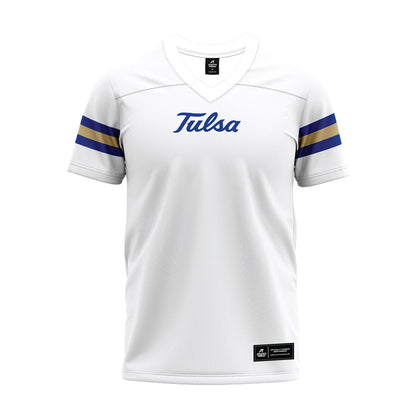 Tulsa - NCAA Football : Devin Hightower - White Premium Football Jersey-0