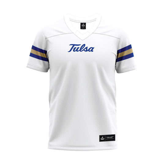 Tulsa - NCAA Football : Devin Hightower - White Premium Football Jersey-0
