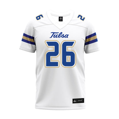 Tulsa - NCAA Football : Julian Byrd - White Premium Football Jersey-0