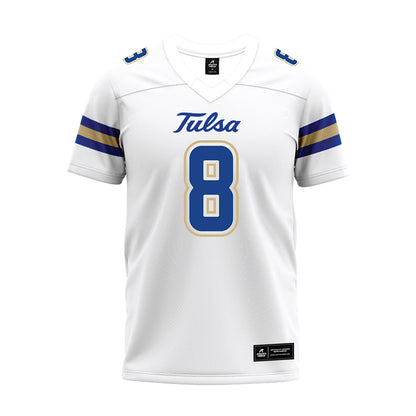 Tulsa - NCAA Football : Korbyn Green - White Premium Football Jersey-0
