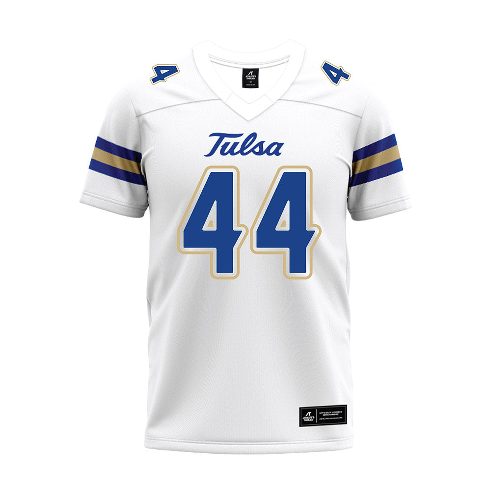 Tulsa - NCAA Football : Kadin Fossung - White Premium Football Jersey-0