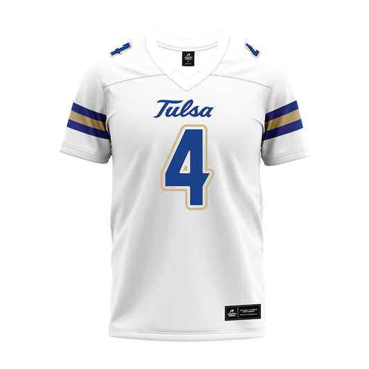 Tulsa - NCAA Football : DJ McKinney - White Premium Football Jersey-0