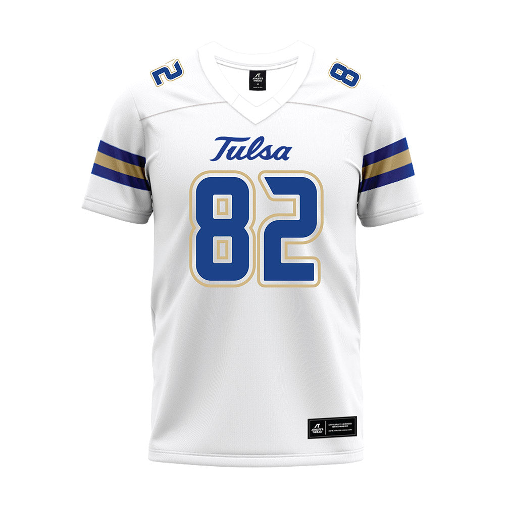 Tulsa - NCAA Football : Chris Gacayan II - White Premium Football Jersey-0