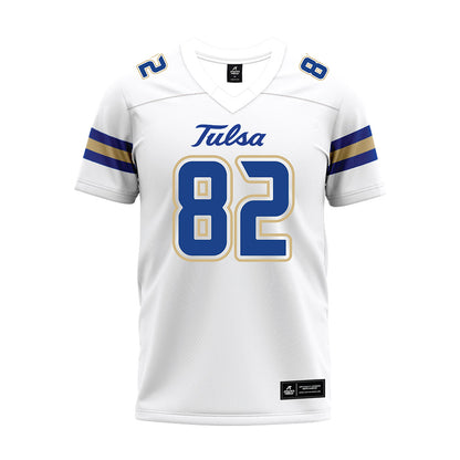 Tulsa - NCAA Football : Chris Gacayan II - White Premium Football Jersey-0