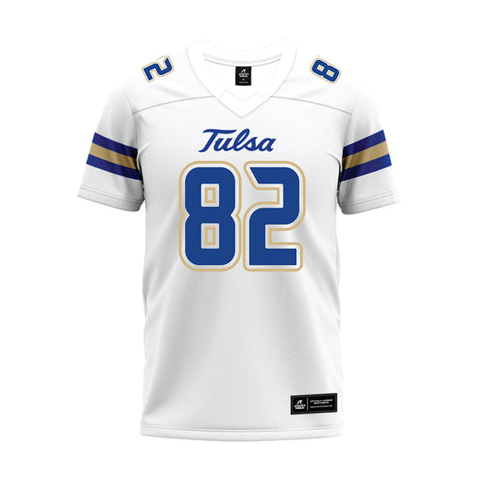 Tulsa - NCAA Football : Chris Gacayan II - White Premium Football Jersey-0
