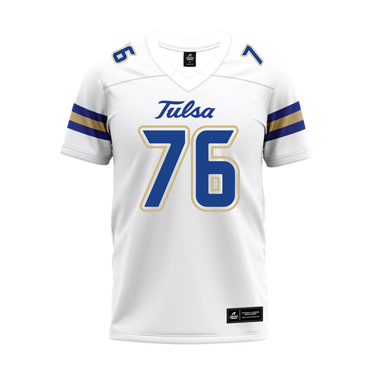 Tulsa - NCAA Football : Josh Love - White Premium Football Jersey