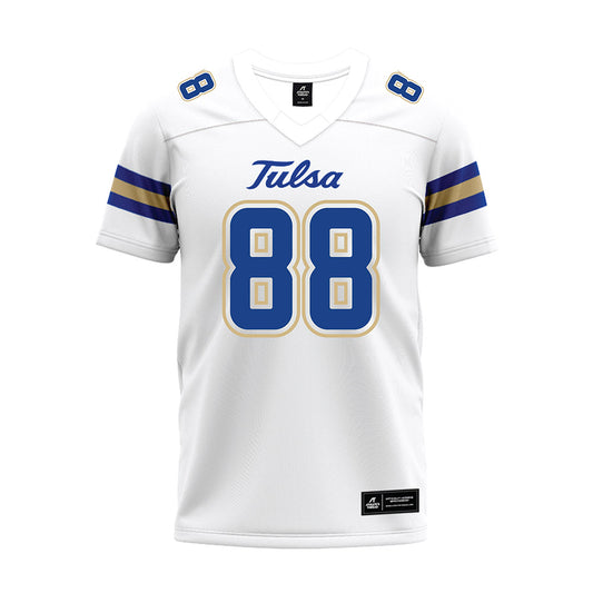 Tulsa - NCAA Football : Dailen Howard - White Premium Football Jersey-0