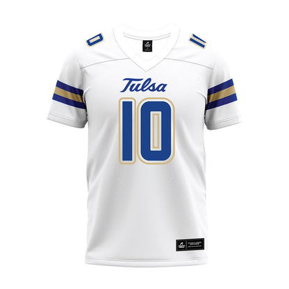 Tulsa - NCAA Football : Arias Nash - White Premium Football Jersey-0