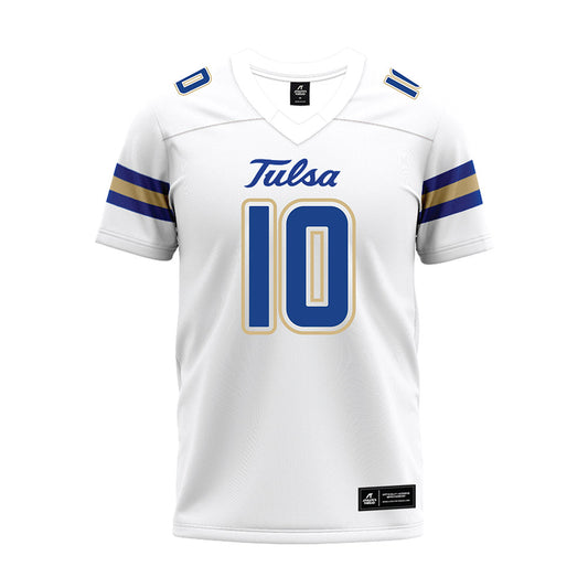 Tulsa - NCAA Football : Arias Nash - White Premium Football Jersey-0