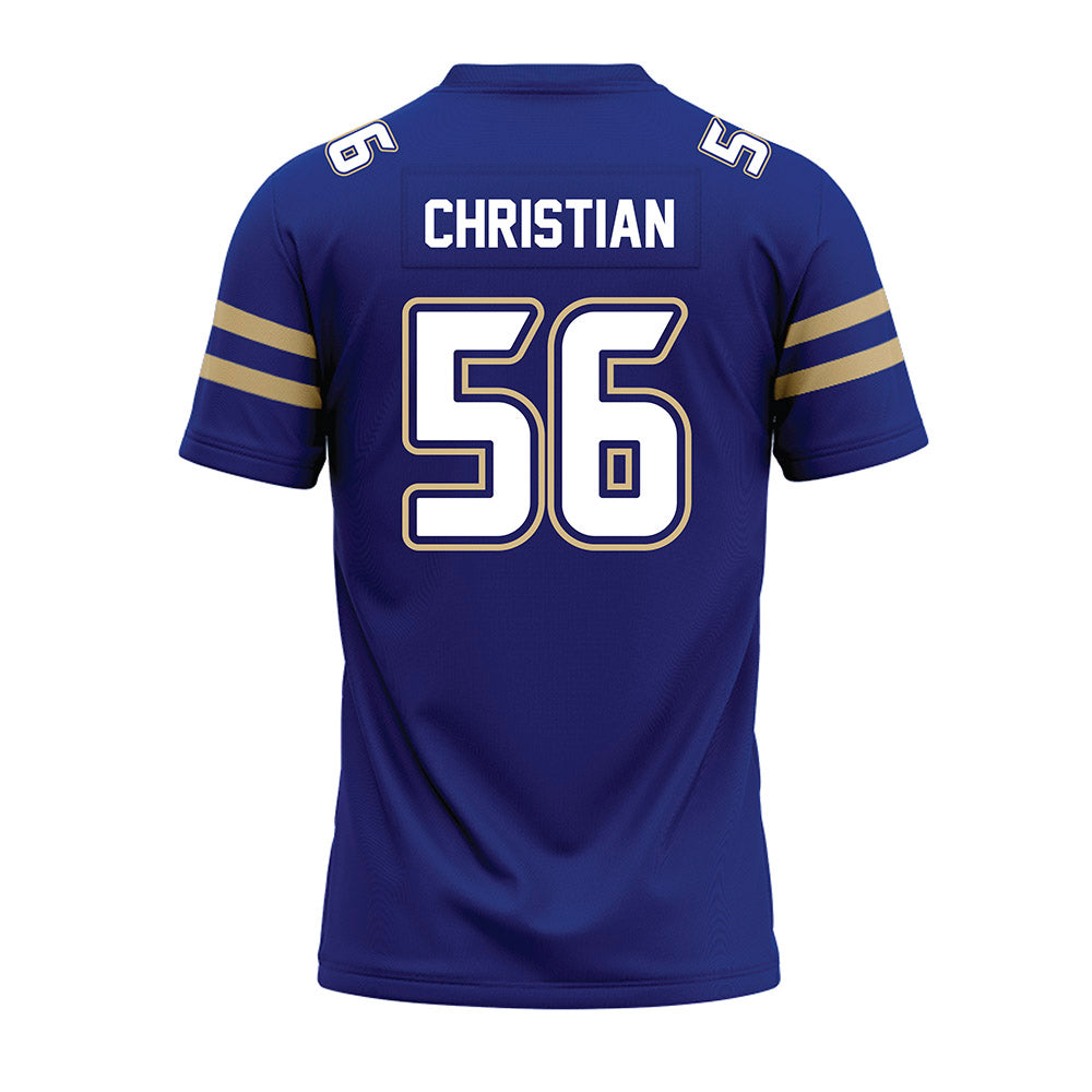 Tulsa - NCAA Football : Colten Christian - Blue Premium Football Jersey-1