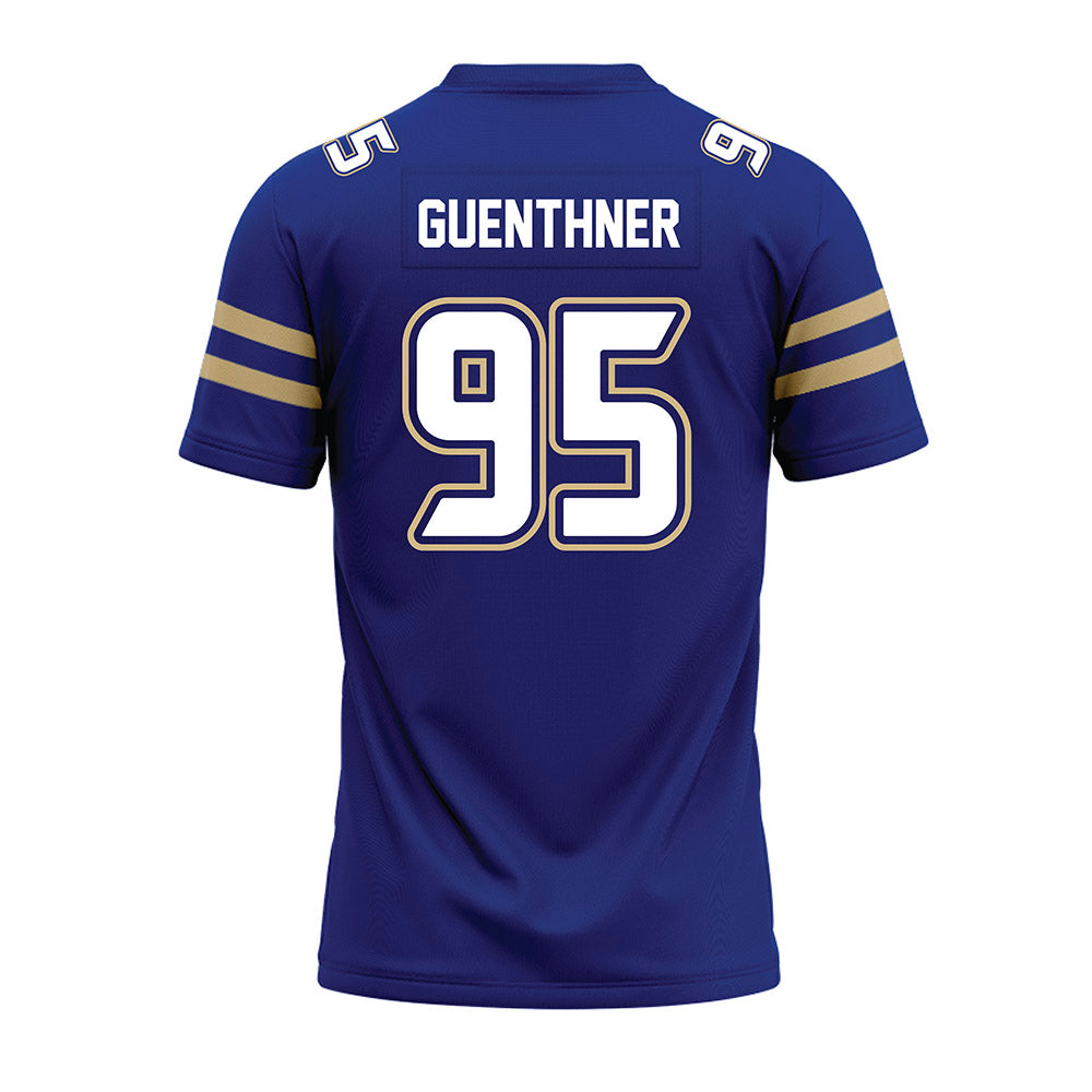 Tulsa - NCAA Football : Evan Guenthner - Blue Premium Football Jersey