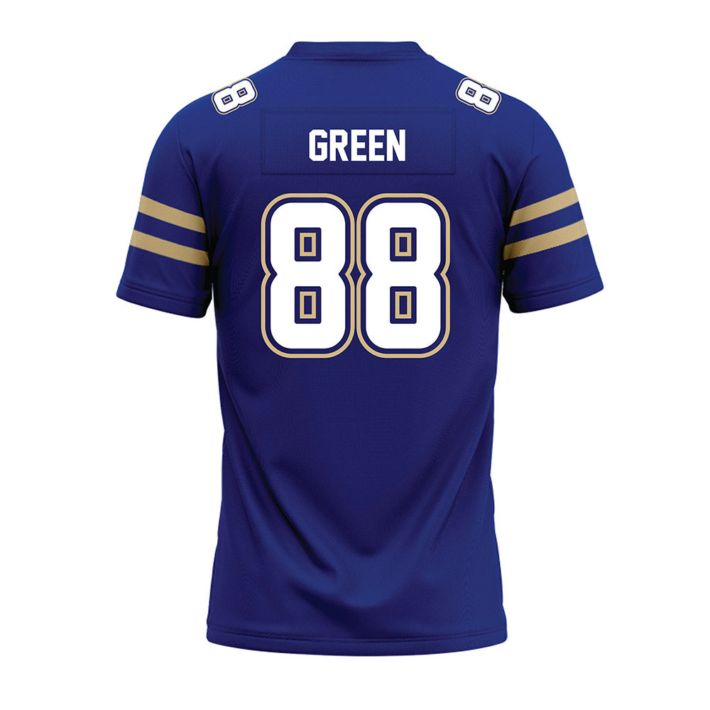 Tulsa - NCAA Football : Xavier Green - Blue Premium Football Jersey-1