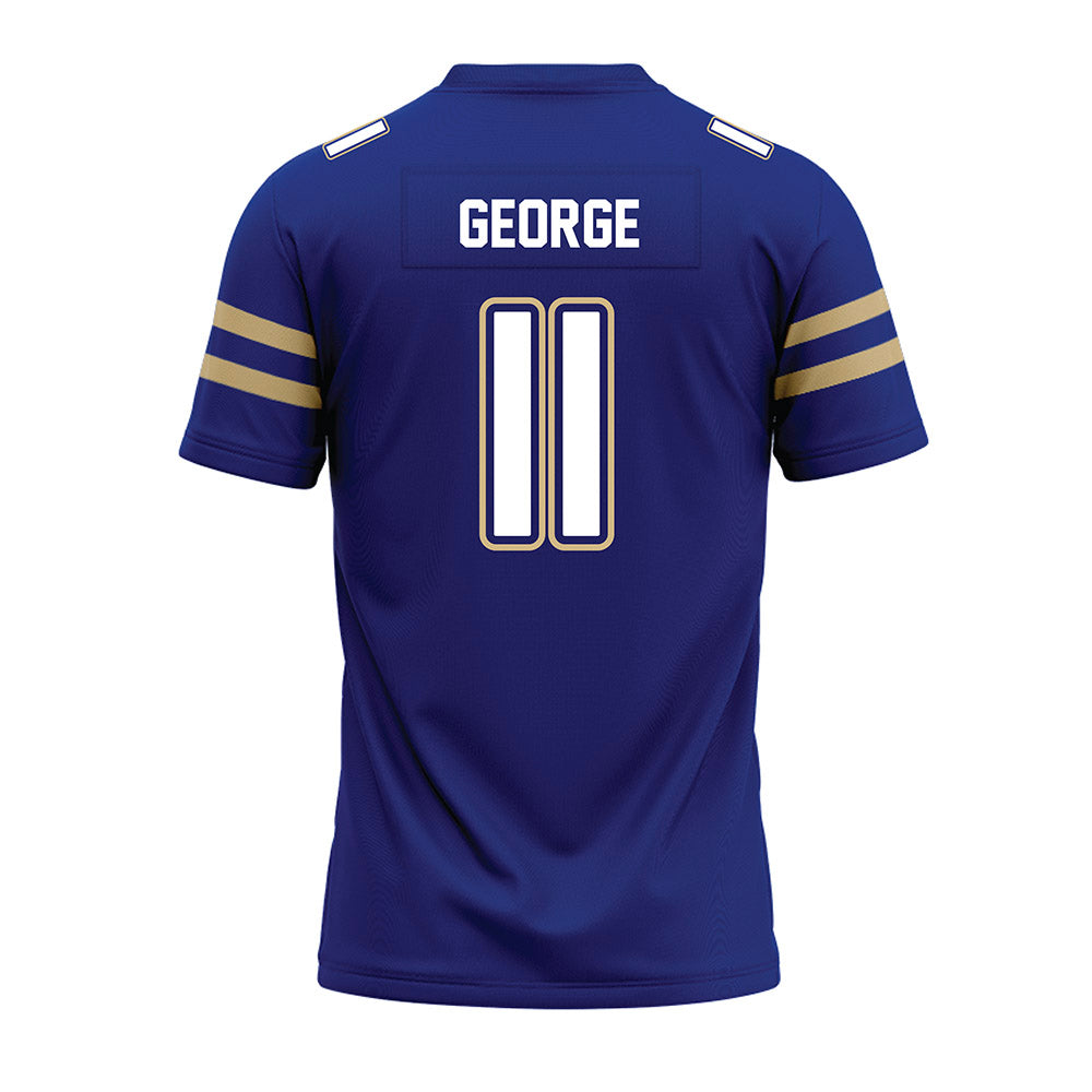 Tulsa - NCAA Football : Jaylen George - Blue Premium Football Jersey-1