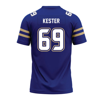 Tulsa - NCAA Football : Ryley Kester - Blue Premium Football Jersey-1