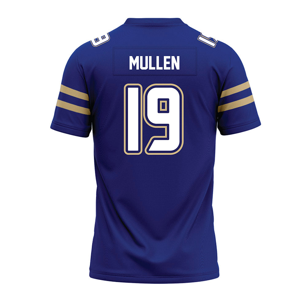Tulsa - NCAA Football : Barrett Mullen - Blue Premium Football Jersey-1