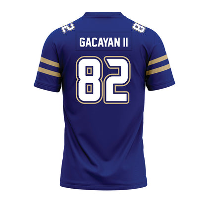Tulsa - NCAA Football : Chris Gacayan II - Blue Premium Football Jersey-1
