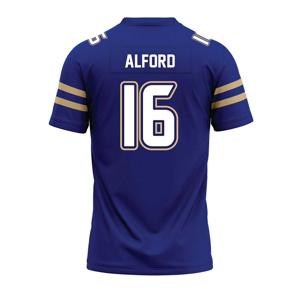 Tulsa - NCAA Football : Andrew Alford - Blue Premium Football Jersey-1