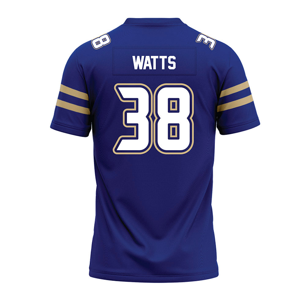 Tulsa - NCAA Football : Jack Watts - Blue Premium Football Jersey-1