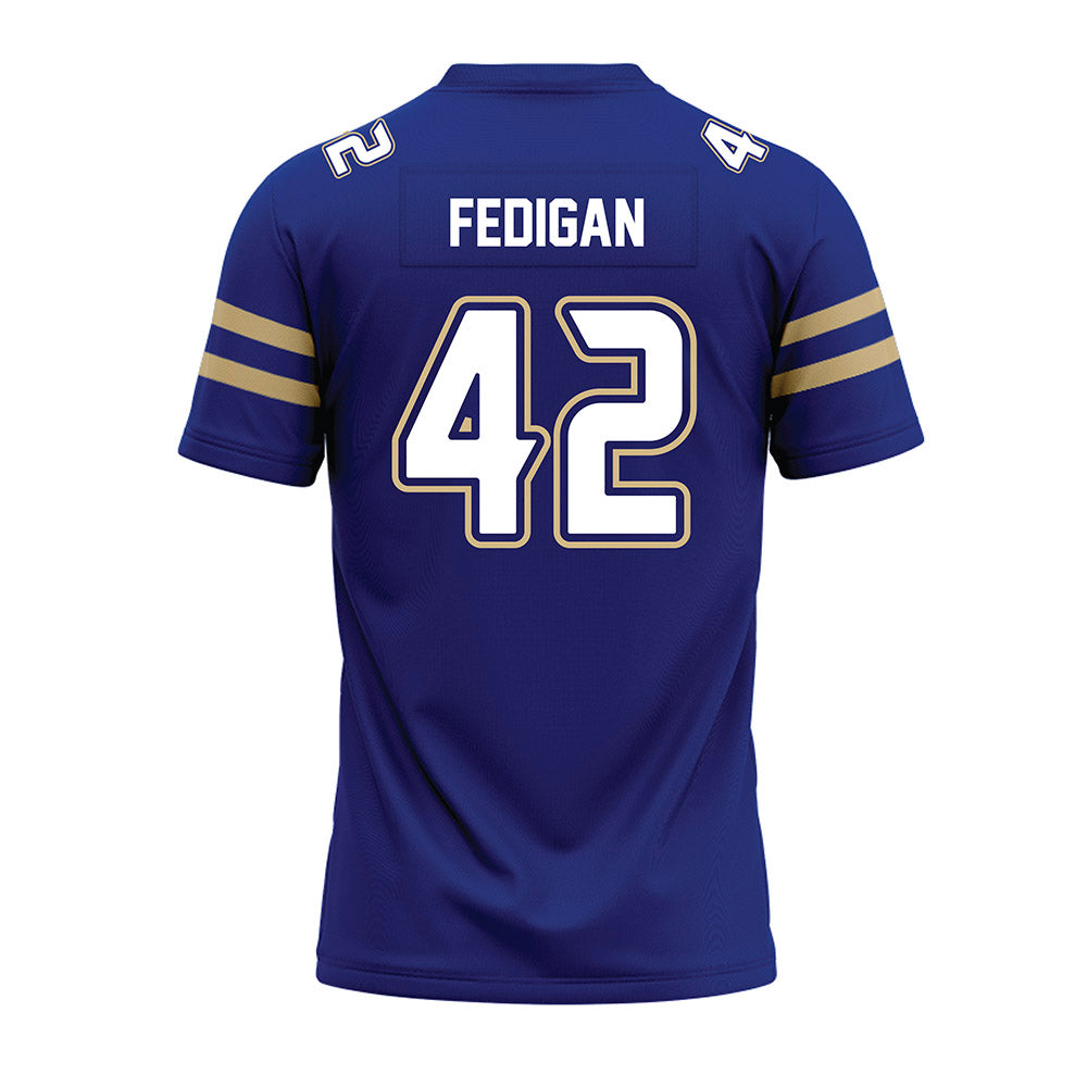 Tulsa - NCAA Football : Aidan Fedigan - Blue Premium Football Jersey-1