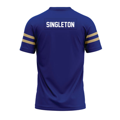 Tulsa - NCAA Football : Oran Singleton - Blue Premium Football Jersey-1