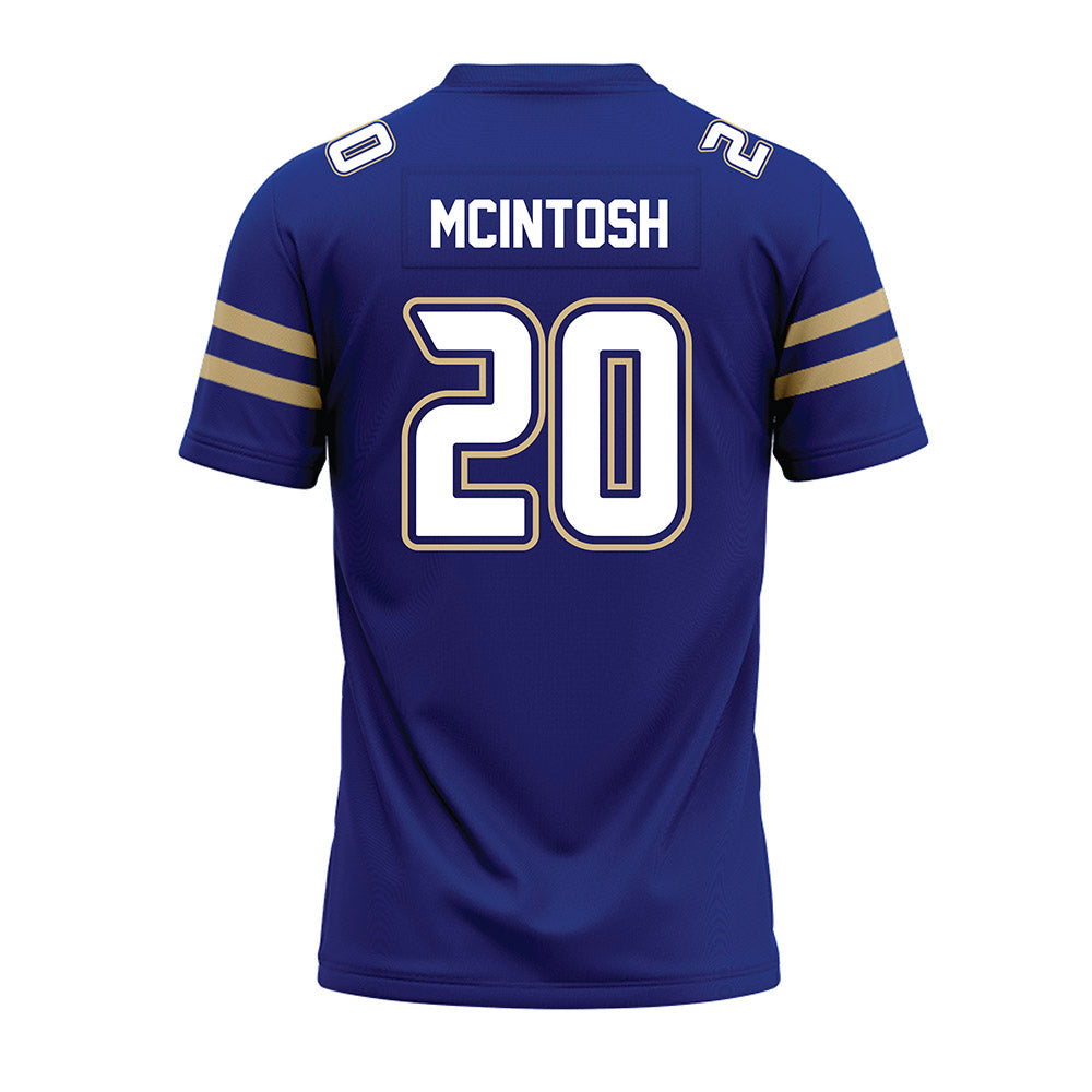 Tulsa - NCAA Football : RJ McIntosh - Blue Premium Football Jersey-1