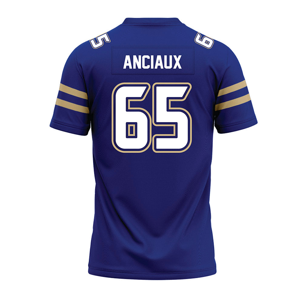 Tulsa - NCAA Football : Nick Anciaux - Blue Premium Football Jersey-1