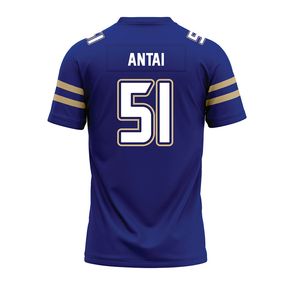Tulsa - NCAA Football : Javion Antai - Blue Premium Football Jersey-1