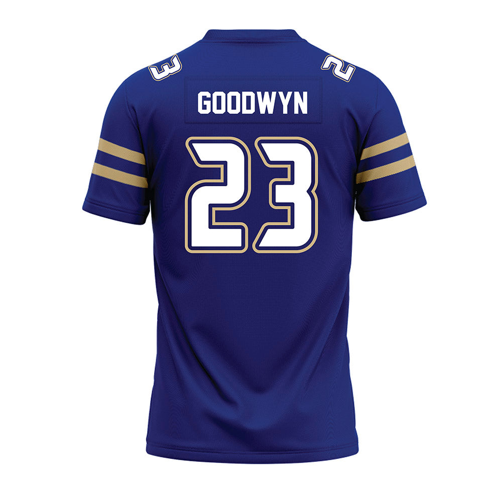 Tulsa - NCAA Football : Willie Goodwyn - Blue Premium Football Jersey-1