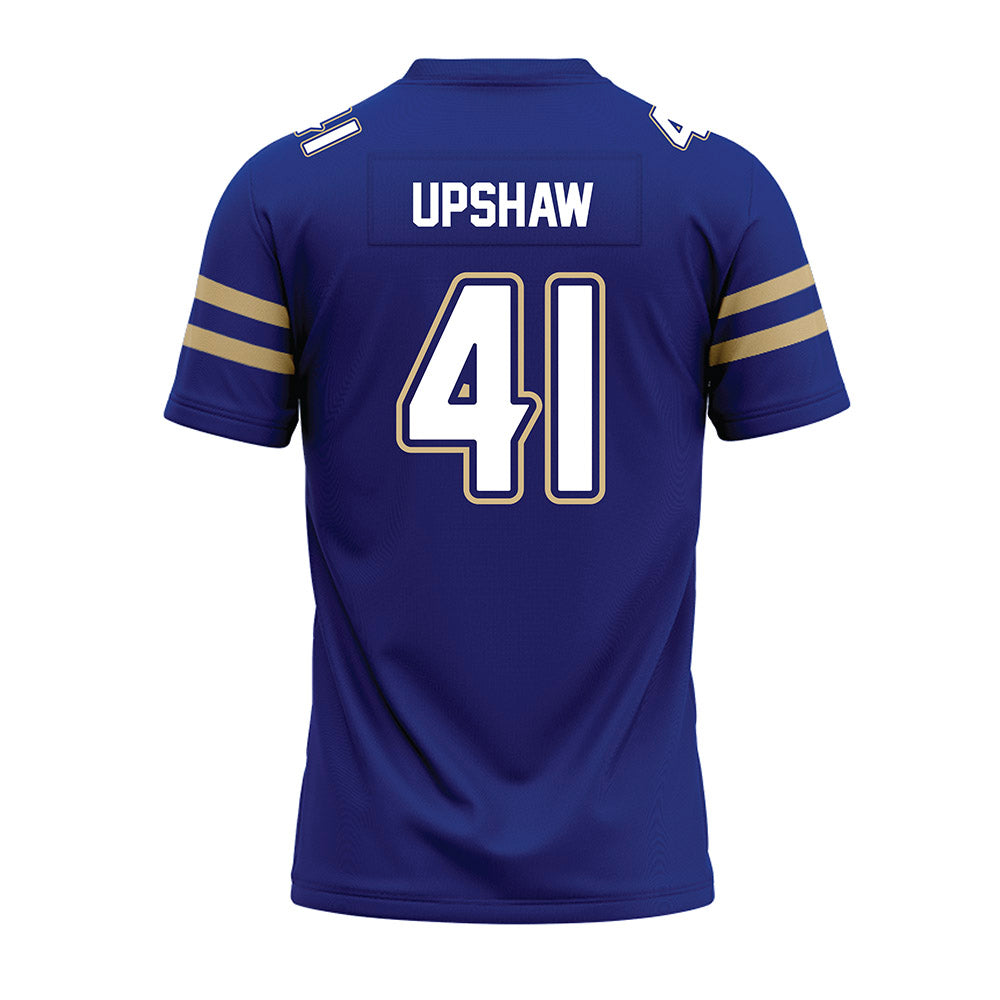 Tulsa - NCAA Football : Will Upshaw - Blue Premium Football Jersey-1