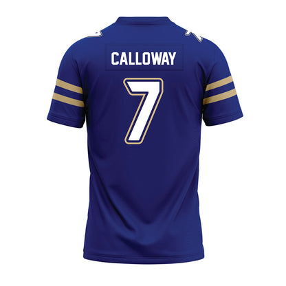 Tulsa - NCAA Football : Jimmy Calloway - Blue Premium Football Jersey-1