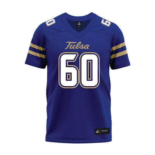Tulsa - NCAA Football : Hunter Erb - Blue Premium Football Jersey-0