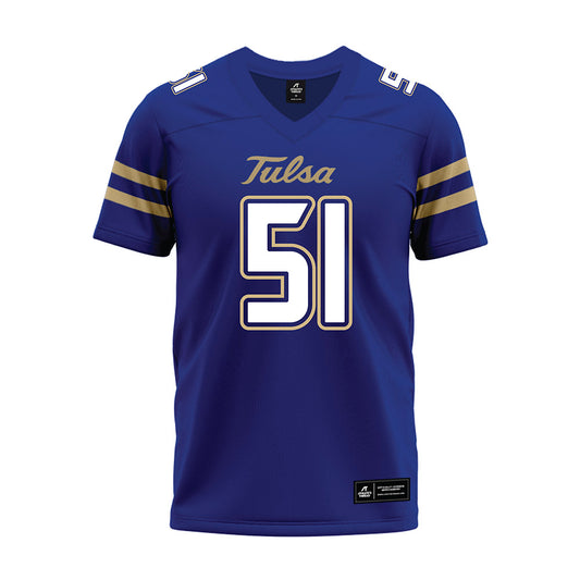 Tulsa - NCAA Football : Javion Antai - Blue Premium Football Jersey-0