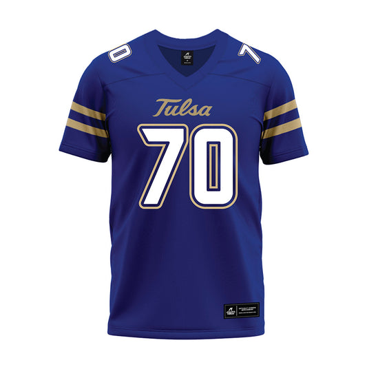 Tulsa - NCAA Football : Alan Pond - Blue Premium Football Jersey-0