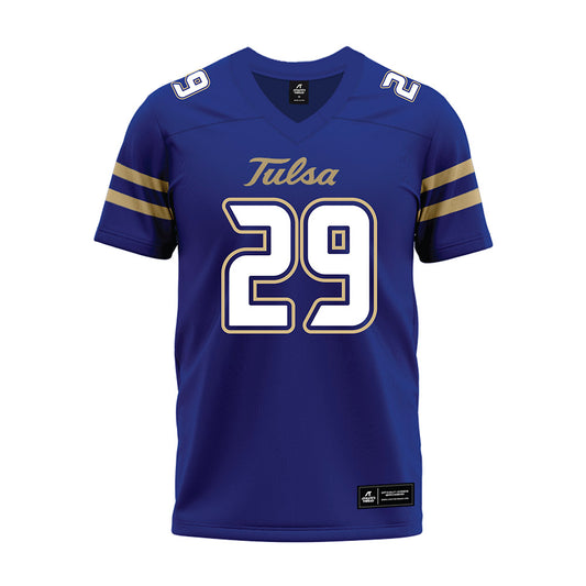 Tulsa - NCAA Football : Max Tulen - Blue Premium Football Jersey-0