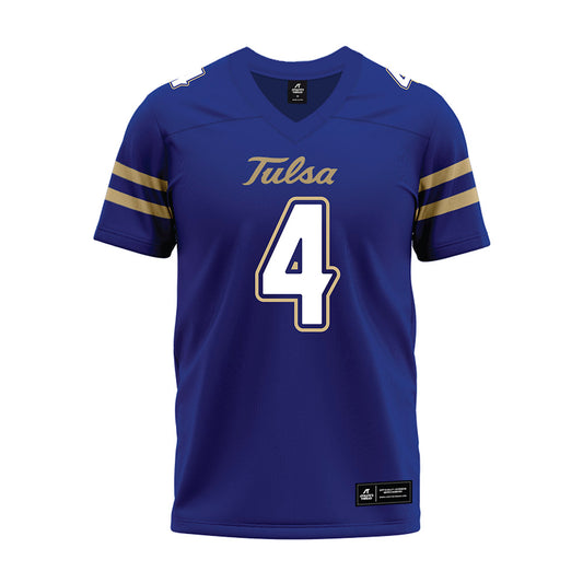 Tulsa - NCAA Football : Tyson Williams - Blue Premium Football Jersey-0